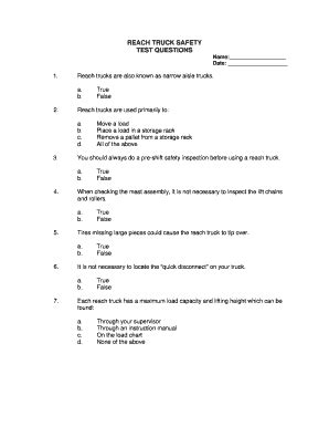 excavator written test and answers